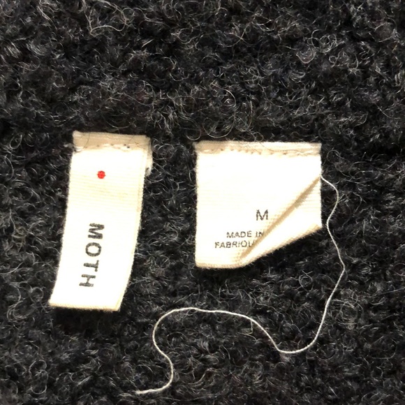 Moth Anthropologie gray wool blend sweater - Picture 2 of 3